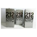 3 Carolina Herrera 212 Men NYC, eau de toilette,