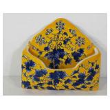 Decorative ceramic wall hanging mailbox, 10" × 9"