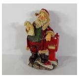 Christmas decor, poly Santa figure, 11" tall