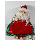 Holiday decor, sleeping animated Santa, works,