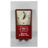 Advertising Miller High Life wall lighted clock,