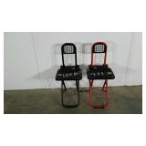 Folding travel chairs
