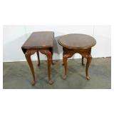 Queen Anne style end table, 25 x 21 x 23 and drop