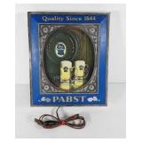 Advertising PBR Pabst lighted sign, works, 12x15