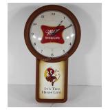 Advertising,  Miller High Life wall clock, too