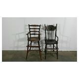 Two high chairs,wear as shown