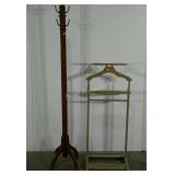 Coat rack, 64" tall-missing a few hooks, and a