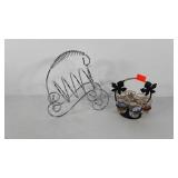 Wine bottle holder amd shot glass holder with