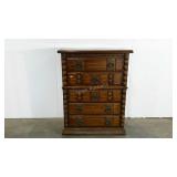 Chest of drawers, 38 x 18.5 x 49, some of the