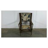 Rattan chair, missing bottom cushion