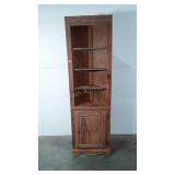 Wooden corner cabinet, 6ftx21x15