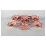 Ambiance Collections ceramic floral dessert