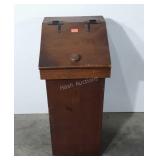 Wooden trash bin, 30x13x14