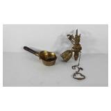 Wall mounted brass service bell and brass Chinese