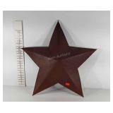 29" hanging metal star decor