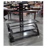 Z-Line Designs Flatscreen TV Stand, 3 glass Media