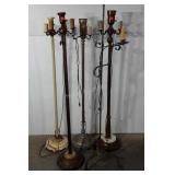 Floor lamp group, none have been tested, some