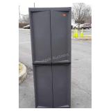 Sterlite Poly Storage Cabinet, 26wx70" tall,