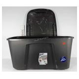 Storage tote with lid,  49 gallons