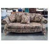 Sofa, carved Ball and Talon Feet on all corners,