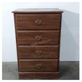 Harden wooden four drawer chest, 40x16x25, side