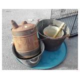 Miscellaneous Group, poly Christmas Tree base,