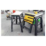 2 Shop Tools Floor Stands, and set of poly