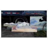 4pc Murrell Type Painting on Board. Mountain lake