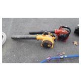 Two Blowers, Echo, and Poulan Pro, gas powered,