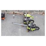 3 Poulan Chainsaws, for repairs or parts, one