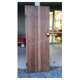 Wood Door, nice enamel Door Knob with lock