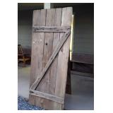 Primitive Wood Farm Door, Barn or Crib type,