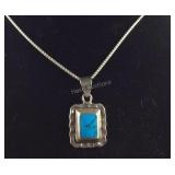 Sterling silver necklace 16in