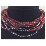 Beaded statement necklace
