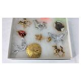 Animal theme brooches 10 total