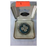 Sterling silver Marcasite brooch