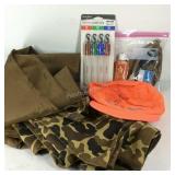 Led mini glow sticks, gun cleaning supplies, neon