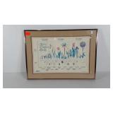 Burpee Spring Flowering Bulbs print, dual matted