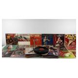 Vinyl records, mostly Christmas music