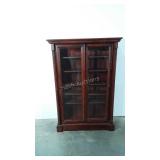Display cabinet with sliding glass doors,