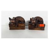 Pair of Home Decor cat figures