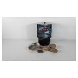 Fiberoptic floral lamp works, abalone shell, and