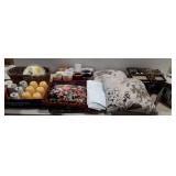 Home decor, throw pillows, picture frames, coffee