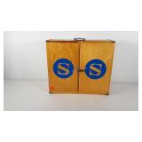 Traveling salesmen case, 20" × 18" × 6"