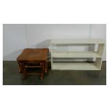 Rocker stool and low book shelf-36 x 9.5 x 21