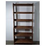 Tall wooden bookshelf, 78x12.5x36.5, needs a