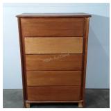 Wooden dresser, left side has some damage to