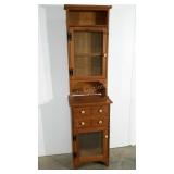 Country craft kitchen hutch, 18 x 11 x 67, in two