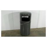 Rubbermaid trash can, 37" tall, in two pieces