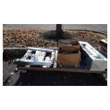 Skid of tile,  Hewlett-Packard designjet,